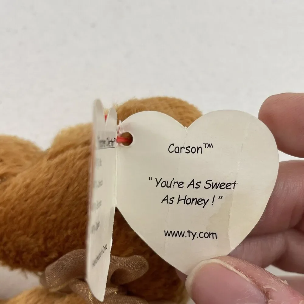 Ty Beanie Babies Carson Bear The Attic Treasures Soft Plush Stuffed 1993 Retired